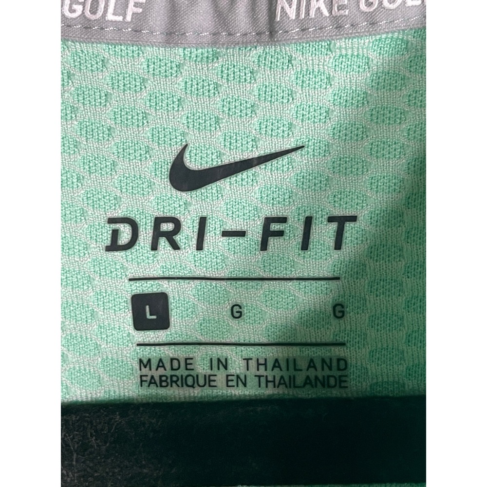 Nike Golf Dri-FIT Sleeveless Polo Shirt Mint Green Quarter Zip Womens Large - Picture 7 of 11